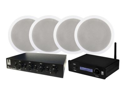 System One A50BT med 2 par IC620 + SC4B høyttalerveksler