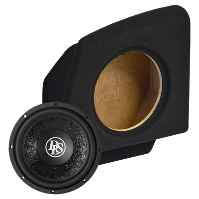 Basskasse med DLS PE10.D2 til Audi A6 Avant 2005-2011