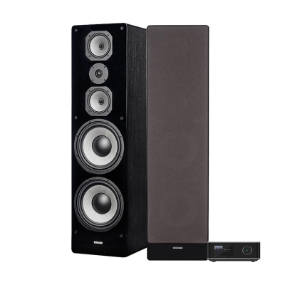 Wiim Amp Ultra med Dynavoice Challenger M-105 EX v4 i svart, 2.0 stereopakke