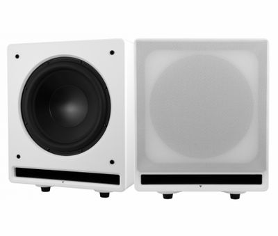 2-pakning Dynavoice Challenger CSB-V12 aktiv subwoofer, hvit