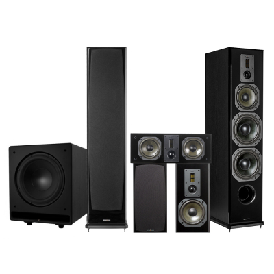 Dynavoice Definition DF-8II 5.1 høyttalerpakke med CSB-V12, svart