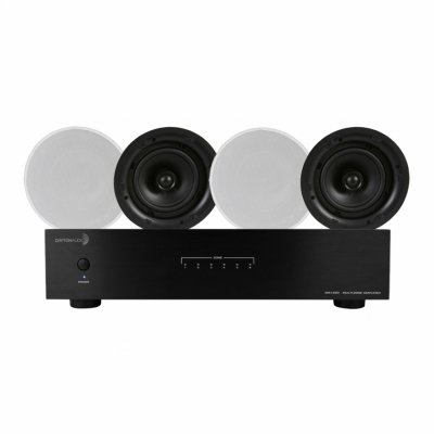 Dayton Audio MA1260 & 2 par DLS IC624, multiromspakke