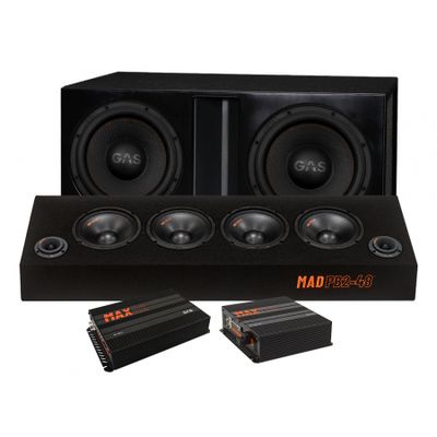 Maksimalt raggarpakke med MAX S1-12 basspakke & MAD PB2-48