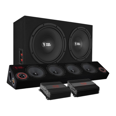 Bass Habit PL212 med SPL64 og forsterker, raggarpakke