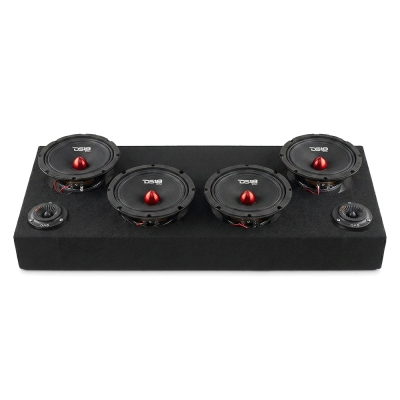 4 stk DS18 PRO-GM8B i raggarplanke med MAD PT2-254 horndiskanter