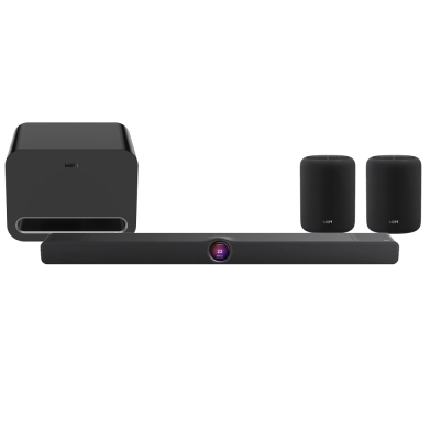 WiiM Bar surroundpakke med WiiM Sub Pro og Sound Lite, svart